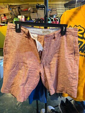 Bruno Sz 32 Red Khaki Shorts